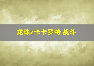 龙珠z卡卡罗特 战斗